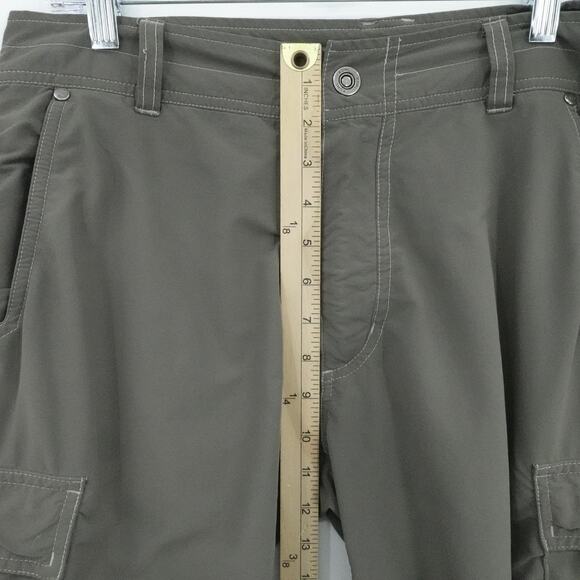Kuhl Cargo Shorts Mens 32 Gray Quick Dry Hiking Outdoor Stretch Utility Pockets - Picture 9 of 15